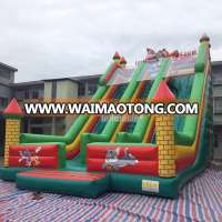 Customized double lane cheap giant sea world barry inflatable slide for sale